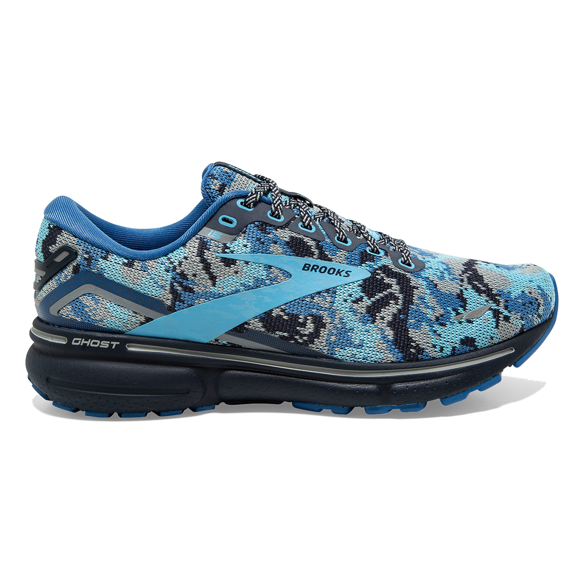 Men's Brooks Ghost 15, Star/Eclipse/Grotto, 11 D Medium