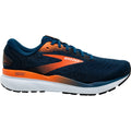 Men's Brooks Ghost 16, Blue Opal/Black/Nasturtium, 9.5 D Medium