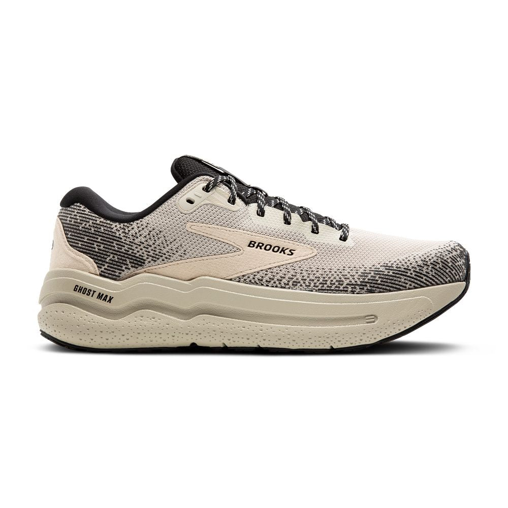 Men's Brooks Ghost Max 2, Pelican/Pelican/Black, 14 D Medium