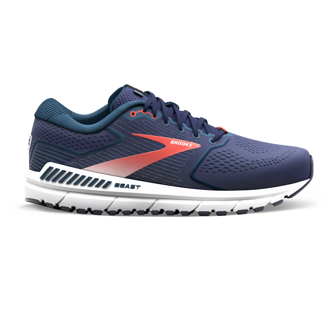Men's Brooks Beast '20, Peacoat/Midnight/Red, 9.5 2E Wide