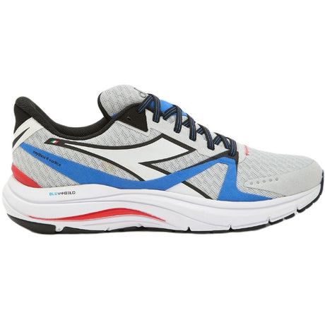 Men's Diadora Mythos Blushield 8 Vortice, Silver DD/White/Black, 11.5 D Medium
