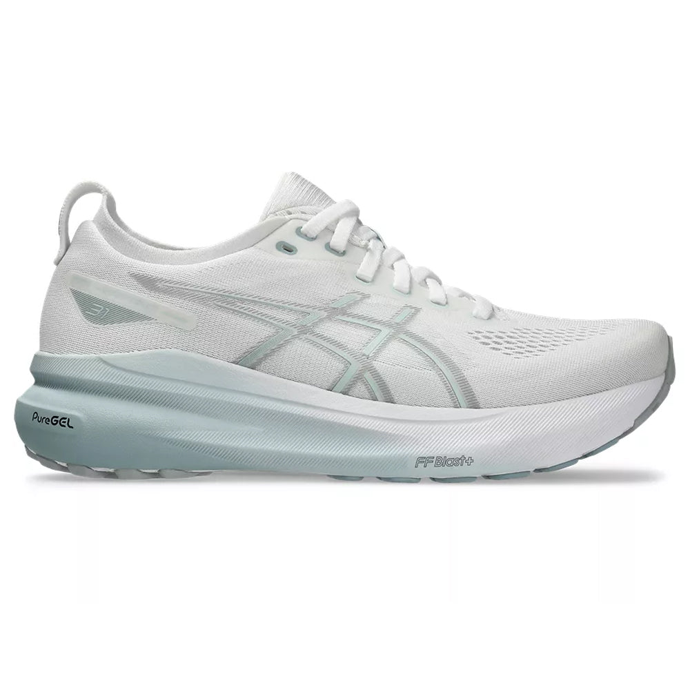 Women's Asics GEL-Kayano 31, White/Dolphin Grey, 8.5 B Medium