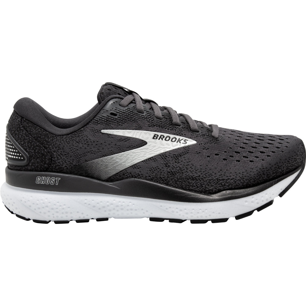 Women's Brooks Ghost 16, Black/Grey/White, 11 B Medium